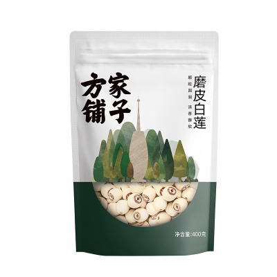 方家铺子 磨皮白莲400g/袋装