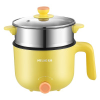 美菱(MELNG)电煮锅 多功能家用煮面火锅小型1人2迷你小锅小电锅 电热锅 MT-H15D(蒸笼)
