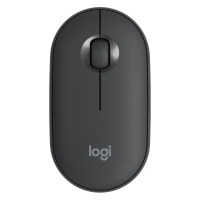 罗技(Logitech)Pebble 无线蓝牙接收器双模鼠标 鹅卵石双模鼠标女性小巧 黑色