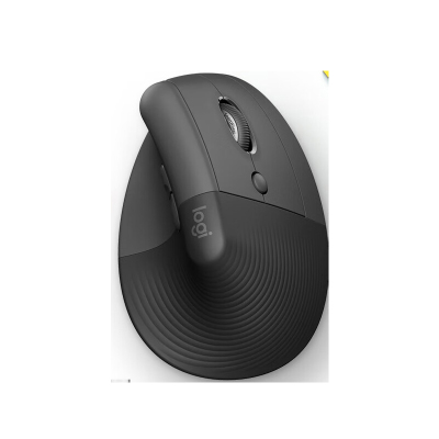 罗技(Logitech)蓝牙鼠标 无线垂直办公小鼠标 带Logi Bolt接收器 人体工学 商用版 灰色 Lift