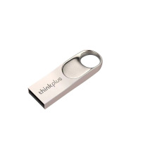 联想(Lenovo) 金属直插式优盘便携迷你 U盘 银色 8GB TU201Plus升级版 (单位:个)