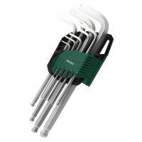 世达 内六角加长球头六角9件(09105A)