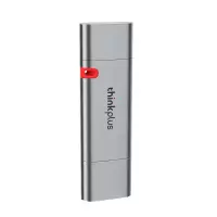 联想(Lenovo) 双接口Type-C/USB3.2固态U盘手机优盘金属高速大容量 256GB 风暴灰 TSU303