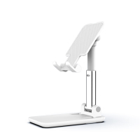 十足酷 桌面手机支架自由升降可折叠 塑胶面板 白色 SZK-H1