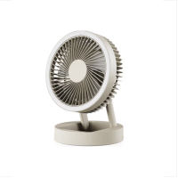 科西 空气循环扇多功能无线风扇家用台式壁挂桌面风扇轻音小型可折叠 SH-M1 冰奶咖