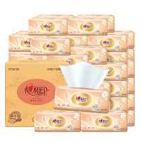 心相印 金装经典系列 100抽8包*3提 共24包 整箱装 3层