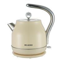 美菱(MELNG) 烧水壶电水壶电热水壶1.8L大容量开水壶暖水壶 304不锈钢智能自动断电 MH-LC1814 奶白色