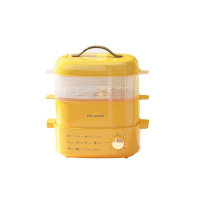 美菱(MELNG) 多功能电蒸锅24L大容量可视化透明机身 炖蒸煮一体用途锅 双层蒸箱 MT-LC2401