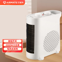 艾美特(Airmate) 取暖器家用桌面暖风机办公室宿舍卧室电暖器便携移动小型热风机 WT20-X1 白色