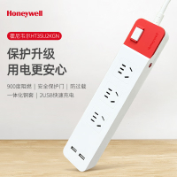 Honeywell/霍尼韦尔 插排 单开关USB三位延长线排插插座 1.8M HT3SU2KGN
