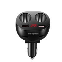Honeywell/霍尼韦尔 车载充电器点烟器转换器 300W多功能双USB 多功能一分二 HZH2