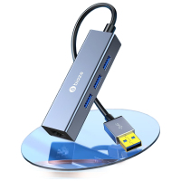 笔记本网线转接头USB3.0扩展坞分线器 RJ45接口转换器 单位:个