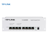 TP-LINK 千兆交换机8口小型网络弱电箱模块可网管型支持VLANTL-SG2008M