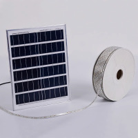 太阳能灯带 旗舰款+25米白光3000珠+遥控+智能光控+质保十年+[常亮 呼吸 快闪 慢闪四种模式]