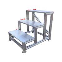 加厚铝合金 踏台梯凳常规三层(高750mm)承重200KG