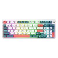 爱国者(aigo)AG98客制化键盘 游戏商务办公键盘 RGB背光 全键热插拔 三模 gasket结构 星际穿越-黄轴