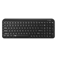 爱国者(aigo)V220 黑色 轻音办公无线键盘 2.4G连接 轻薄便携 男生女生圆形键帽 笔记本台式商务办公键盘