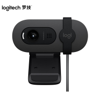 罗技(Logitech)Brio 95 全高清网络摄像头 视频会议直播摄像头 电脑笔记本摄像头 带麦克风 商用版 黑色单
