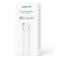 绿联(UGREEN)[MFi认证不弹窗]苹果充电线Type-C数据线PD20W快充to Lightning/1m