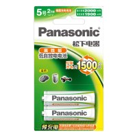 松下(Panasonic)5号五号充电电池2节三洋爱乐普技术适用于话筒相机玩具3MRC/2B/节