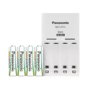 松下(Panasonic)充电电池7号七号4节充电套装K-KJ51MRC04C含51标准充电器/组