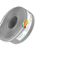 山泽超五类网线[工程版0.5mm纯铜线芯]CAT5e类非屏蔽 家装网络布线POE监控用线100米 SZ-5100/米