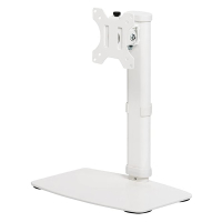 SANWA SUPPLY 立式显示器支架 高度角度可调 防滑底座 27英寸 简易安装 LA020 白色