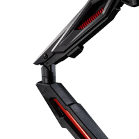 SANWA SUPPLY 显示器支架 电脑支架 机械弹簧支架臂 电竞游戏风 屏幕升降旋转支臂增高架 黑色