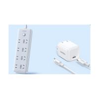 绿联(UGREEN)苹果30W氮化镓16充电套装+八位总控全长3米插排