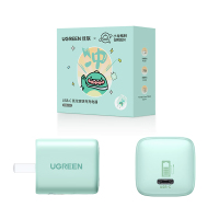 绿联×小龙格林联名款 30W氮化镓苹果充电器适用iPhone16/15ProMax/Plus手机充电头Type-C快充插