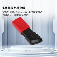 金士顿(Kingston)128GB USB3.2 Gen 1 U盘 DTXM 大容量U盘 滑盖设计 多彩时尚 学习办公