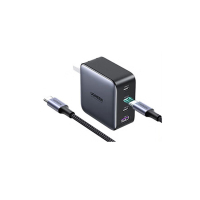 绿联(UGREEN)氮化镓充电器套装100W兼容苹果16/15华为手机笔记本电脑多口USB/Type-C快充头配线