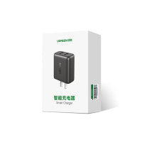 绿联(UGREEN)充电头多口快充USB插座头双口3.4A充电器5v1a/2a适用iPhone华为小米安卓手机手表平板
