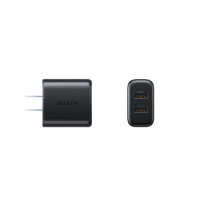 绿联(UGREEN)充电头多口快充USB插座头双口3.4A充电器5v1a/2a适用iPhone华为小米安卓手机手表