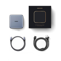 绿联(UGREEN)200W氮化镓充电器多口快充头桌面插线板通用苹果联想笔记本电脑手机配线