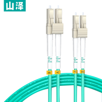 山泽(SAMZHE)电信级万兆光纤跳线 LC-LC多模双芯OM3-300 低烟无卤 光纤线 10米G3-LCLC10