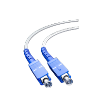 山泽(SAMZHE)电信级皮线光纤跳线 SC-SC室内单模双芯 2芯2钢丝尾纤 低烟凹槽型 100米TFH22-100B