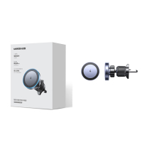 绿联(UGREEN)车载无线充电器手机支架导航Magsafe磁吸快充适用苹果15/16手机