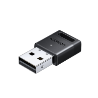 绿联USB蓝牙适配器5.4发射器蓝牙音频接收器适用台式机电脑蓝牙模块连接键盘鼠标蓝牙耳机音响即插即用