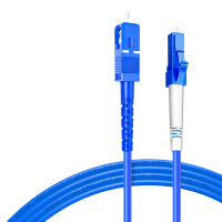 山泽(SAMZHE) 电信级铠装光纤跳线 SC-LC单模单芯 抗拉压防鼠咬低烟无卤环保尾纤缆 5米 KG0-SCLC05