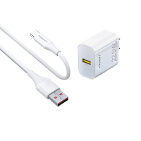 品胜 22.5W线充套装 22.5W快充充电器+type-c数据线5A 适用华为荣耀vivo小米oppo手机充电器线