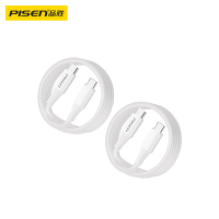 品胜[2条]双头typec数据线iPhone16promax/15充电线PD60W快充ctoc适用苹果iPad笔记本小米