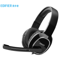 漫步者 (EDIFIER) USB K815 头戴式电脑笔记本有线耳机 游戏耳机 在线教育听力对话耳麦 黑色