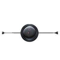 倍思充电线三合一伸缩数据线一拖三快充适用苹果iPhone15/14/13华为安卓Typec手机多功能车载线 透明黑