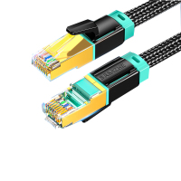 山泽八类万兆纯铜网线 CAT8类屏蔽网络连接线游戏电竞8芯双绞线家用电脑宽带棉网成品跳线兼容千兆15米