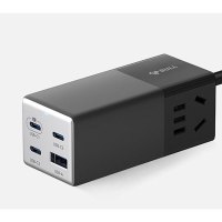 公牛(BULL)氮化镓67W充电器快充笔记本插座/插线板 USB(3C1A)+2插孔 全长1.5米 GNV-MC1672