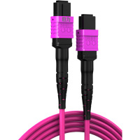 胜为智算 MPO光纤跳线母头16芯OM4 MPO/APC type B 低烟无卤 3.0mm SW-164MA-10M