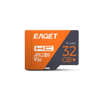 忆捷(EAGET)32GB TF(MicroSD)存储卡 A1 U3 V30 C10增强版 高速耐用视频监控摄像专用内存