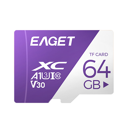 忆捷(EAGET)64GB TF(MicroSD)存储卡 A1 V10 C10 行车记录仪&安防监控内存卡 高速耐用