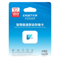 忆捷(EAGET)32GB TF(MicroSD)存储卡U3 V30 行车记录仪&安防监控专用内存卡 高速耐用
